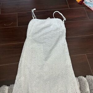 Elegant White Lace Dress